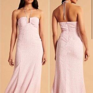 Abercrombie and Fitch Pink halter dress